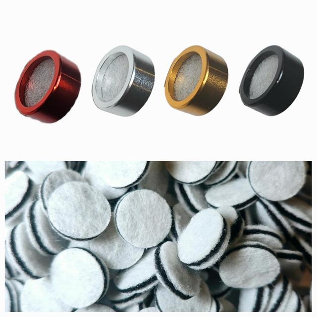 Product image of Reuseable Metal Ring with Replacement Filters, Activated Carbon Filter for Universal Silicone Mouth Funnel (4 Metal Rings/100 Replacement Filters)