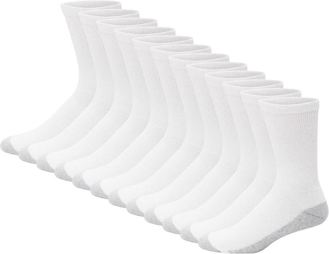 Product image of Hanes Men's Double Tough Crew Socks, 12-Pair Pack