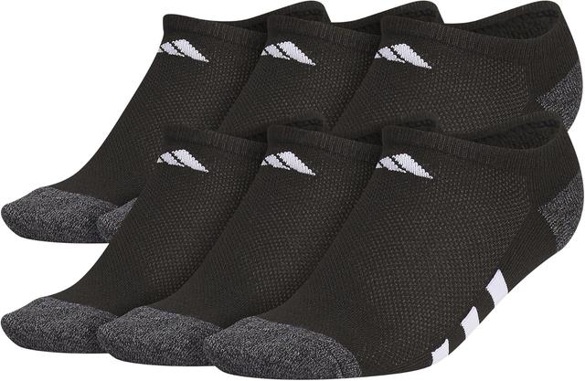 Product image of adidas Athletic Cushioned No Show Socks (6-Pairs) for Kids, Boys and Girls-Durable, Breathable Low-Profile Fit