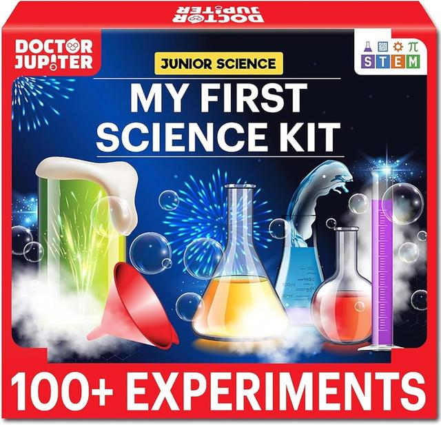 Product image of Doctor Jupiter My First Science Kit for Kids Ages 4-5-6-7-8| Birthday Gift Ideas for 4-8-12 Year Old Boys & Girls| Toy Stem Kit with 100+ Experiments| Learning & Educational, Preschool Activities