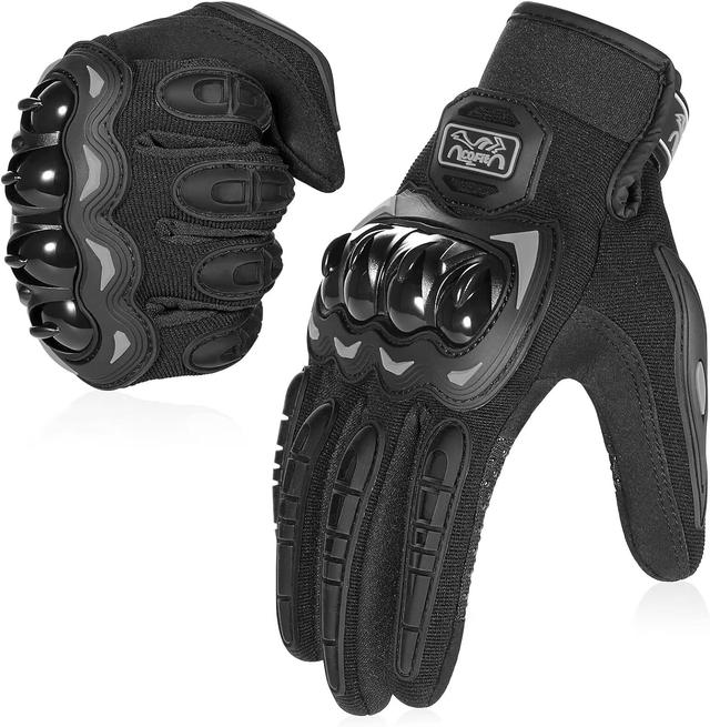 Product image of COFIT Motorcycle Gloves for Men and Women, Full Finger Touchscreen Motorbike Gloves for BMX ATV MTB Riding, Road Racing, Cycling, Climbing, Motocross - Black L