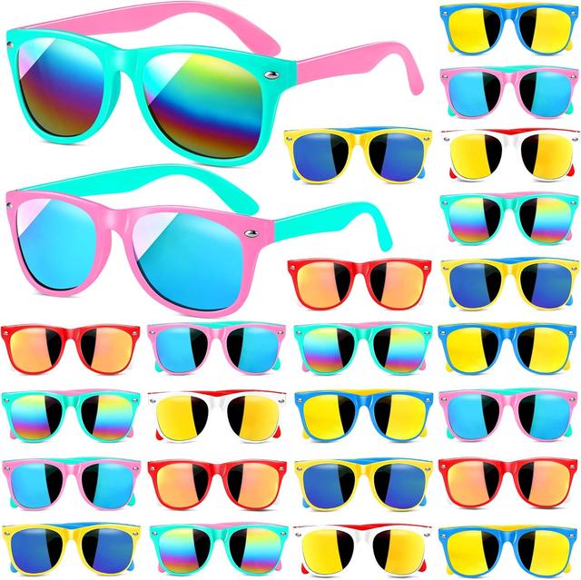 Product image of GINMIC Kids Sunglasses Bulk Party Favors, 24Pack Kids Sunglasses Party Favors with UV400 Protection for Boys and Girls, Party Favor, Birthday Graduation Party Supplies.