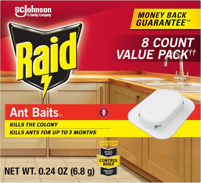 Product image of Raid Ant Killer Baits, Child Resistant Bug Killer for Indoor Home Use, 0.24 Oz, 8 Count