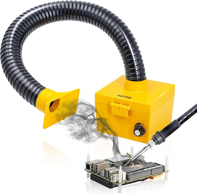 Product image of KOTTO Strong Suction Smoke Absorber for Soldering, Welding, 3D Printing - Extractor with Carbon or HEPA Filter [Updated, Hose Pre-Attached]