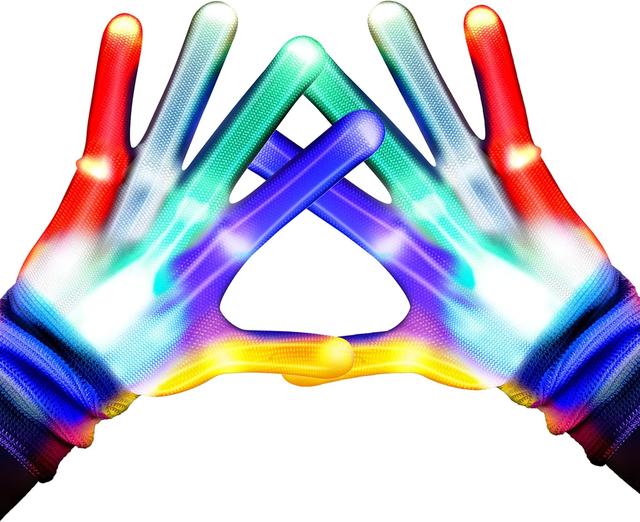 Product image of TOPTOY LED Gloves, Light Up Gloves for Kids Birthday Easter Gift Cool Fun Toys for 3-12 Year Old Boys Girls