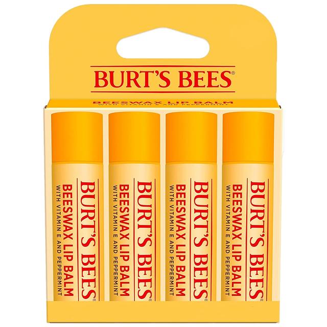 Product image of Burt's Bees Lip Balm - Original Beeswax, Lip Moisturizer With Responsibly Sourced Beeswax, Tint-Free, Natural Origin Conditioning Treatment, 4 Tubes, 0.15 oz.