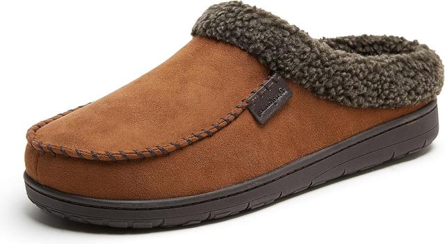 Product image of Dearfoams Mens Indoor/Outdoor Breathable Memory Foam Brendan Clog House Shoe Slipper with Wide Widths