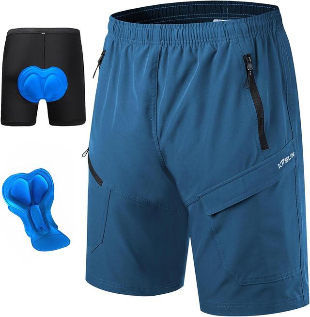 Product image of Men's Mountain Bike Shorts 3D Padded Baggy Bicycle Riding Cycling Shorts Quick Dry Lightweight Biking Shorts