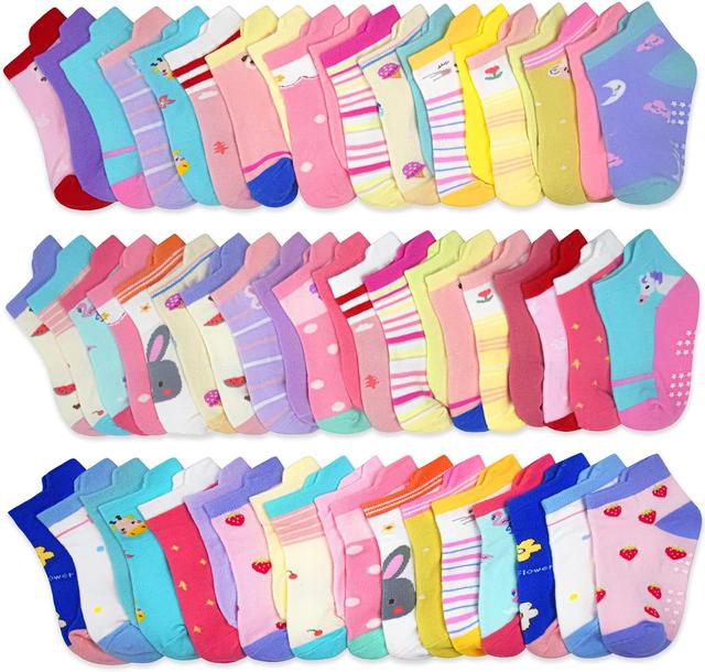 Product image of SkiBeaut Toddler Socks, Non Slip Kids Socks Boys Grips Socks Girls Grippy Socks for 1-3/3-5/5-7 Years Old,12 Pairs
