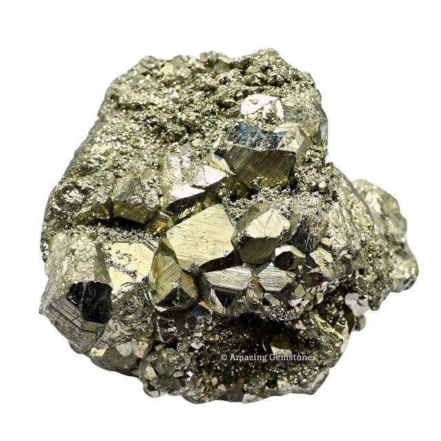 Product image of Pyrite Raw Crystals and Healing Stones, Natural Rocks for Tumbling and DIY Raw Stones and Crystals (1 Piece)