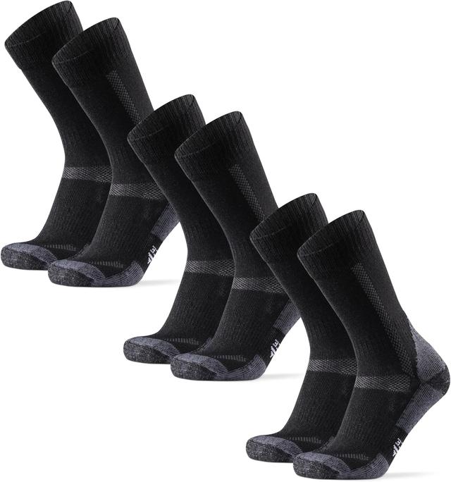 Product image of DANISH ENDURANCE Merino Wool Hiking Crew Socks for Men & Women, Cushioned Anti-Blister, Breathable - 3 Pairs