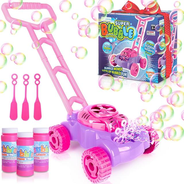Product image of ArtCreativity Bubble Lawn Mower for Toddlers 1-3, Kids Bubble Machine for 1-Year-Old Girl Gifts, Summer Outdoor Push Gardening Toys for Kids Age 1 2 3+ Birthday Gifts for Preschool Girls