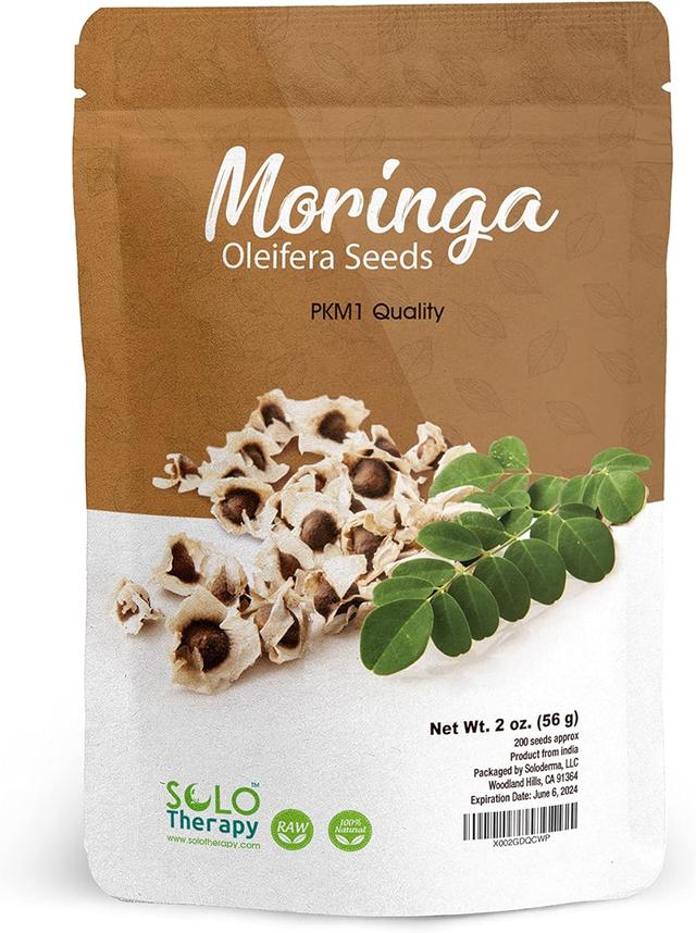 Product image of Moringa Seeds | 200 Seeds Approx. | Premium Quality | PKM1 | Edible | Planting | Moringa Oleifera| Malunggay | Semillas De Moringa | Drumstick Tree | Seeds from India (2 oz)