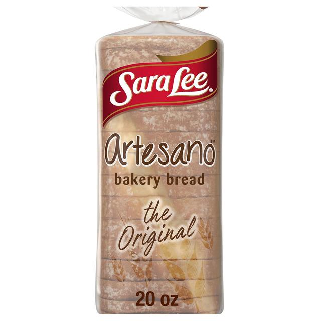 Product image of Sara Lee Artesano Original Artisan Bread, 20 Oz Loaf of White Bread Without Artificial Preservatives