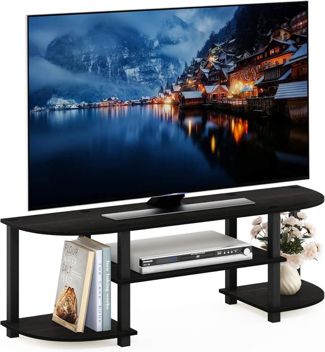 Product image of Furinno Turn-S-Tube Wide TV Entertainment Center, Espresso/Black
