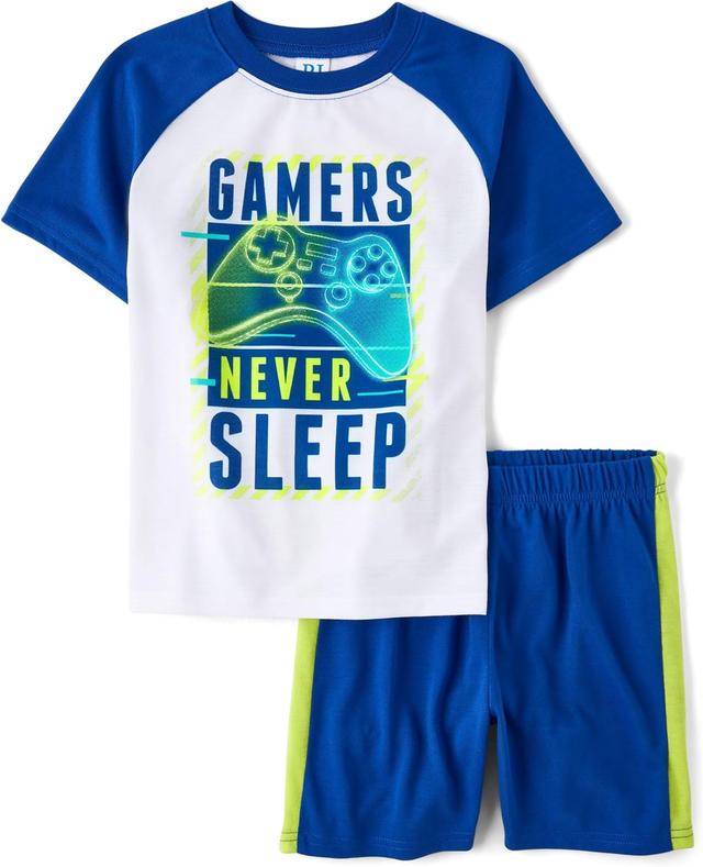 Product image of The Children's Place Boys Sleeve Top and Shorts,2 Piece Pajama Set
