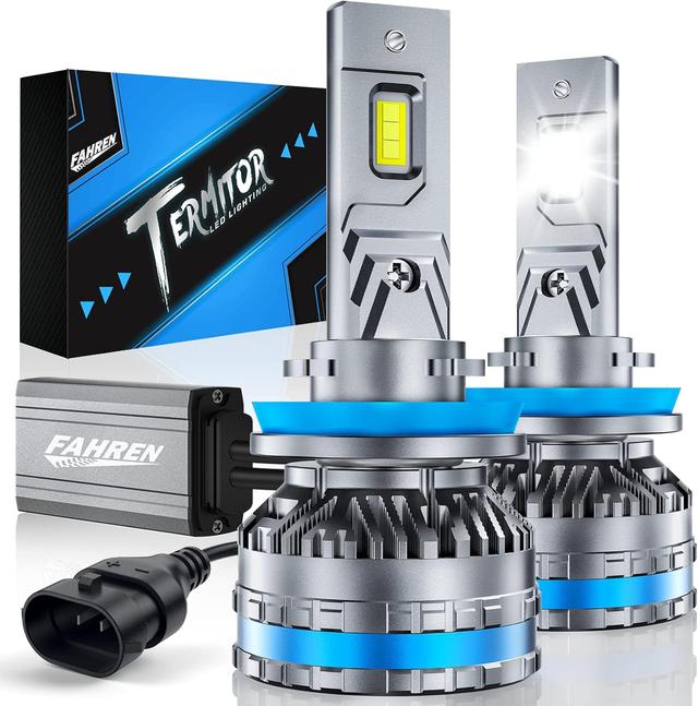 Product image of FAHREN H11 Fog Bulbs, Upgraded 120W 40000LM H8/H9 Bright Lighting Bulb, 6500K Cool White IP68 Waterproof,Quick Installation, Pack of 2