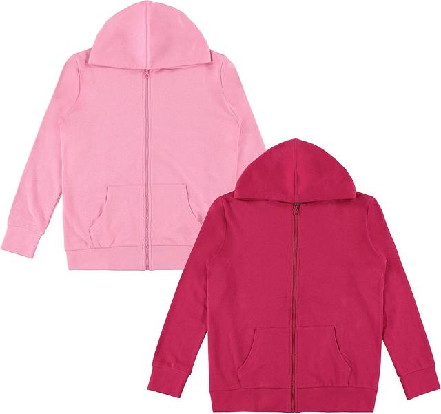 Product image of Pink Angel Little & Big Girls Zip Up Hoodie, Kids Full Zipper Hooded Fashion Sweatshirt
