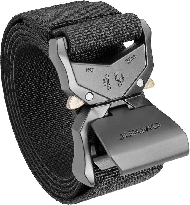 Product image of JUKMO Tactical Belt, Military Hiking Rigger 1.5" Nylon Web Work Belt with Heavy Duty Quick Release Buckle