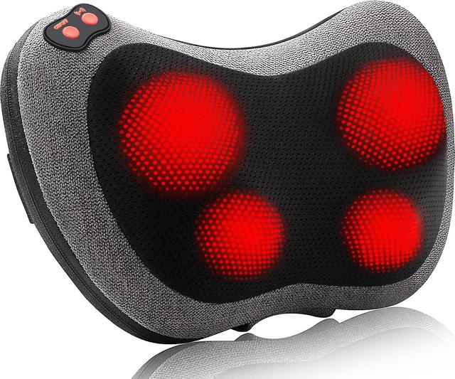 Product image of Papillon Shiatsu Back and Neck Massager with Heat, Deep Tissue Kneading,Electric Massage Pillow for Back,Shoulders,Legs,Foot,Body Muscle Pain Relief,Use at Home,Car,Office