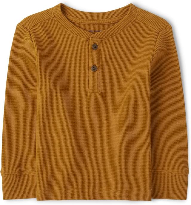 Product image of The Children's Place Baby Toddler Boys Long Sleeve Thermal Henley Top