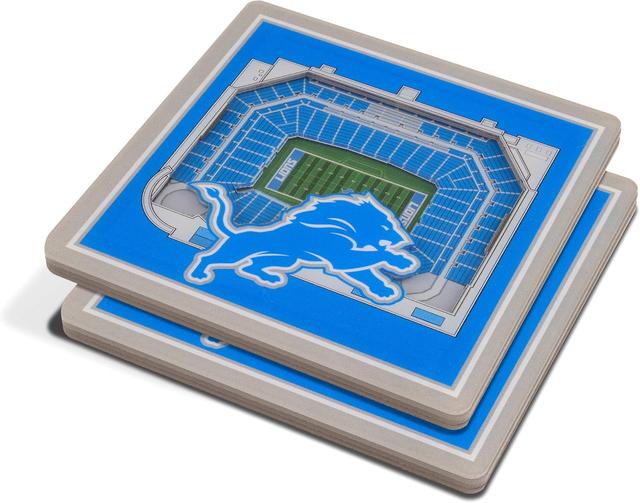 Product image of YouTheFan NFL Detroit Lions 3D StadiumView Coasters - Ford Field