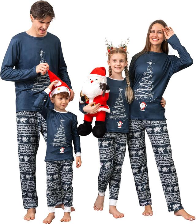 Product image of Rnxrbb 2024 Matching Family Christmas Pajamas Holiday Family Christmas Pjs Set Sleepwear Xmas Jammies Men Women Kids Couples