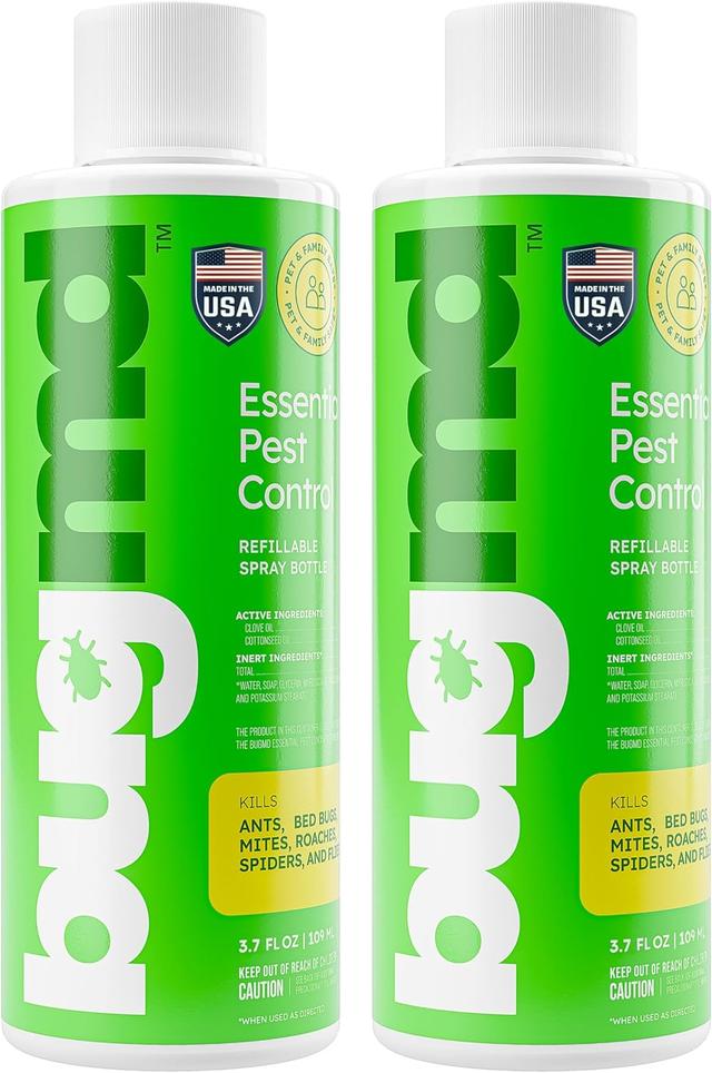 Product image of BugMD Pest Control Essential Oil Concentrate (3.7 oz, 2 Pack) - Plant Powered Bug Spray Quick Kills Flies, Ants, Roaches, Mosquitoes, and More