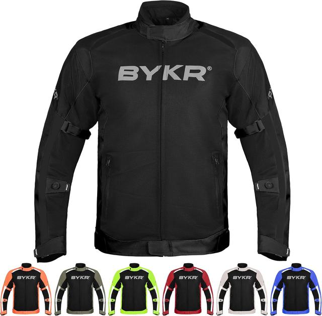 Product image of BYKR Mesh Motorcycle Jacket For Men Dual Sports Adventure Breathable Riding Protective Motorbike Jackets Enduro CE Armored