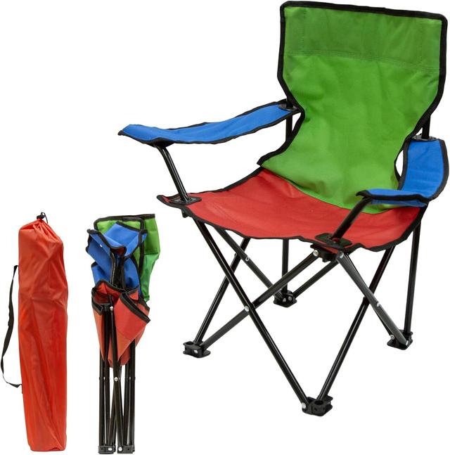 Product image of Pacific Play Tents Tri-Color Kids Super Duper Folding Chair (56134)