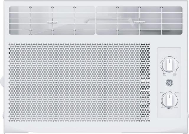 Product image of GE Window Air Conditioner Unit, 5,000 BTU for Small Rooms up to 150 sq ft. with Manual Adjustable Fan and Cooling Settings, Perfect for Small Bedroom or Living Room, Easy Install Kit Included, White