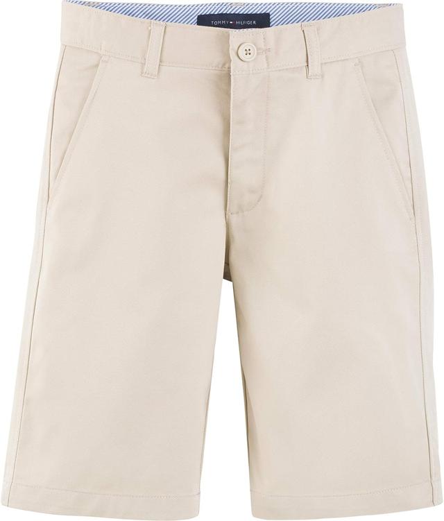 Product image of Tommy Hilfiger Boys' Flat Front Twill Blend Shorts School Uniform Clothes For Little Or Big with Husky and Slim Sizes