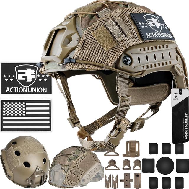Product image of ACTIONUNION Airsoft Helmet Set PJ Type Tactical Paintball Helmet