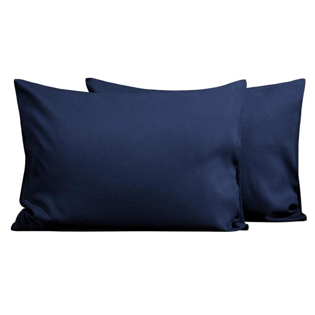 Product image of FLXXIE 2 Pack Microfiber Toddler Pillowcases, 14x20 Inches Fits Baby Pillow Sized 12x16, 13x18 or 14x20, Soft and Cozy Small Travel Pillow Covers with Envelope Closure, Navy
