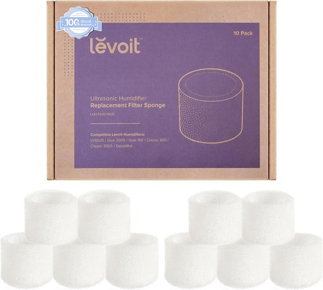 Product image of LEVOIT 10-Pack Top Fill Humidifier Replacement Filters, Capture Particles to Improve Humidification Efficiency, for Classic160, Dual150, Dual200S, Classic300(S), LV600S, OasisMist450S, Superior6000S