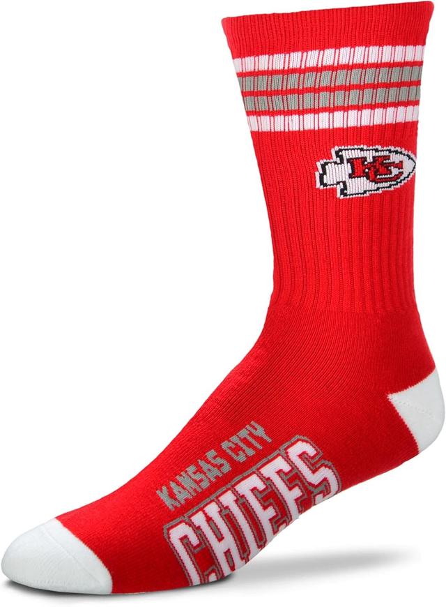 Product image of For Bare Feet Youth NFL 4-Stripe Deuce Quarter-Length Socks