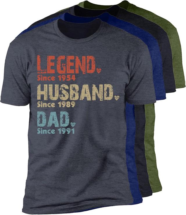 Product image of GODMERCH Custom TShirts for Dad Grandpa, Personalized T-shirt Gifts for Dad and Grandpa Fathers Day Christmas Birthday