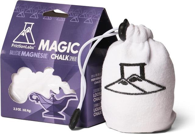 Product image of Friction Labs Magic Chalk Ball & Magic Chalk Ball PRO - Premium Gym Chalk in Refillable Sock - Non Toxic - Great for Climbing, Gymnastics, Weightlifting, Crossfit, Pool, Training