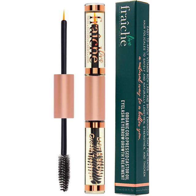Product image of USDA Organic Castor Oil Lash Serum - Premium All Natural Cold Pressed Castor Oil Eyelash Growth Serum with Mascara Tube - Eyelash Treatment and Conditioner - For Thicker and Fuller Lashes