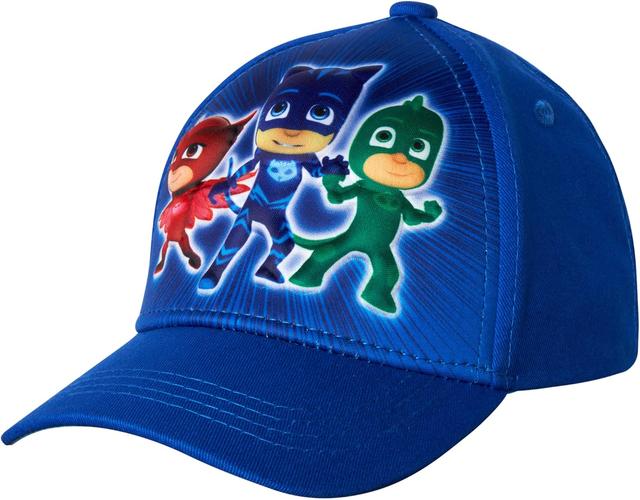 Product image of PJ Masks Boys' Baseball Cap - 3D Catboy, Owlette, Gekko Curved Brim Snap Back Hat (2T-7)