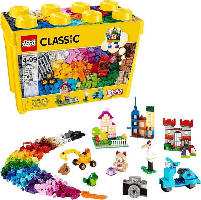 Product image of LEGO Classic Large Creative Brick Box 10698 Building Toy Set, Toy Storage Solution for Home or Classrooms, Interactive Building Toy for Kids, Boys, and Girls
