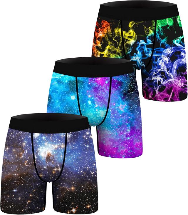Product image of 1 or 3 Pack Men's Novelty Boxer Briefs Funny Boxer Shorts Hilarious Gag Gifts Christmas Underwear for Men No Fly