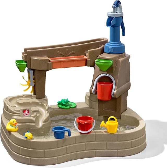 Product image of Step 2 Pump & Splash Discovery Pond Water Table, Kids Water Sensory Activity Pool, Summer Outdoor Toys, 10 Piece Toy Accessories, For Toddlers 2+ Years Old