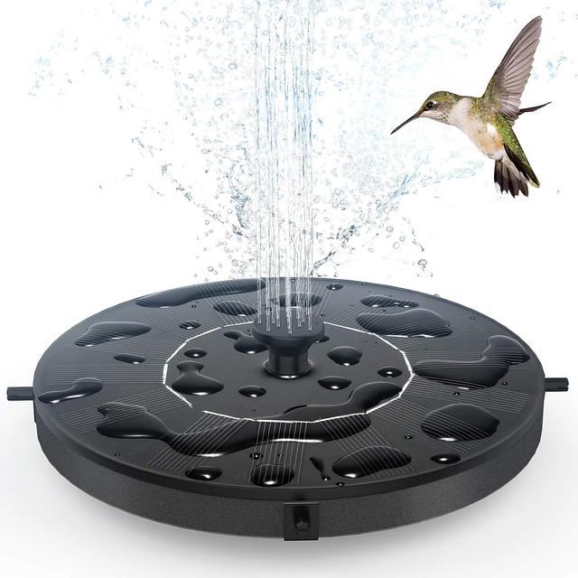 Product image of Solar Fountain, Floating Solar Powered Water Fountain Pump for Bird Bath, Garden, Pond, Pool, Outdoor (1.4W)
