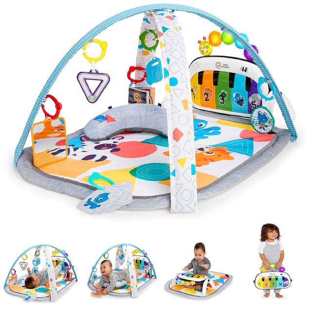 Product image of Baby Einstein 4-in-1 Kickin' Tunes Music and Language Play Gym and Piano Tummy Time Activity Mat