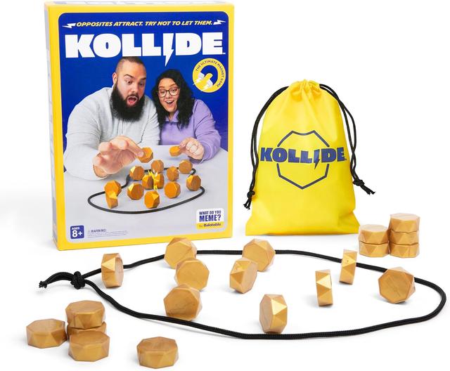 Product image of Kollide by Relatable, Exciting Magnetic Game for Family Game Night, Fun 2 Player Games for Kids, Includes 1 Rope, 20 Magnets & Carrying Bag