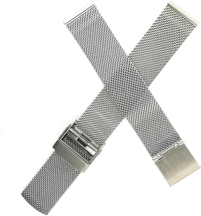 Product image of NZZXTO Stainless Steel Mesh Watch Band for Skagen Unisex Watches with pin, Light, thin, soft, Adjusting the length