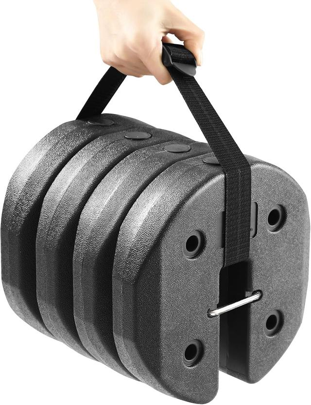 Product image of ABCCANOPY Easy Canopy Weights with Lock Design for Wind Resistance, No Sliding, Stably Secure Tents, Canopies, and Umbrellas at Outdoor Events, 4Pack (27LB)