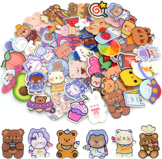 Product image of Cute Pins for Backpacks,50 Pcs Kawaii Acrylic Pins, Aesthetic for Girl's Bags,Hoodies,Hats,Jackets Decorative Clothing Bags Jackets Hat Backpacks Bag Accessories