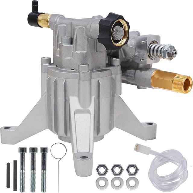 Product image of Biswing Pressure Washer Pump, 7/8" Shaft Vertical Plunger, 3400 PSI Max, 2.5 GPM, Replacement Compatible with Honda, Simpson, RYOBI, Briggs & Stratton, Subaru, Craftsman, for Gas Power Pressure Washer